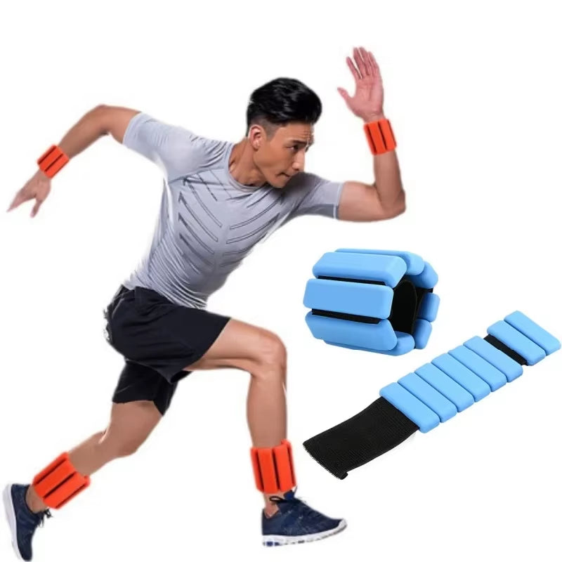 450/900G Wrist Weights Bracelet Adjustable Fitness Pesas Muñequera Silicone Ankle Weights Strap Outdoor Yoga Weighted Wristbands
