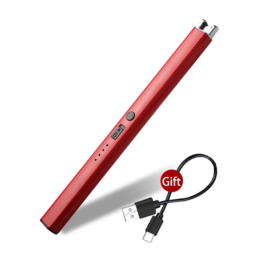 Electric Arc Ignition Windproof Pulse Flameless Plasma Ignition Candle Lighters USB Rechargeable Lighter Kitchen Outdoor BBQ