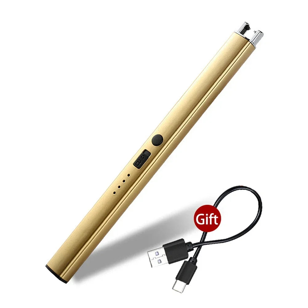Electric Arc Ignition Windproof Pulse Flameless Plasma Ignition Candle Lighters USB Rechargeable Lighter Kitchen Outdoor BBQ