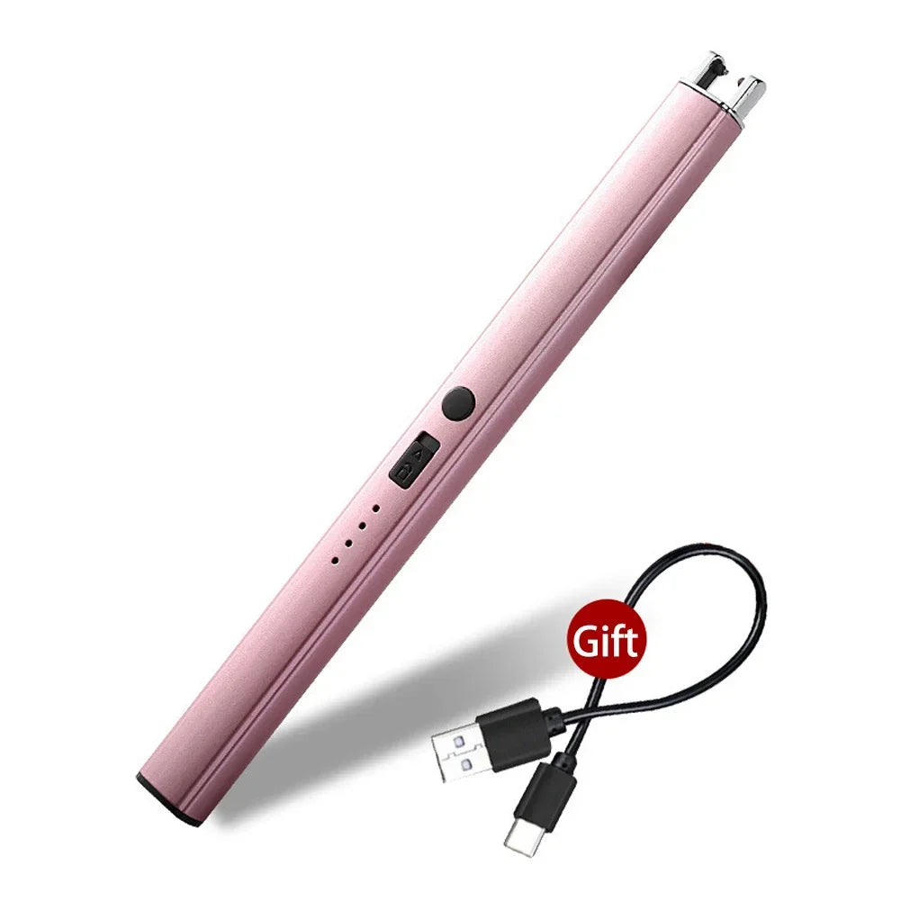 Electric Arc Ignition Windproof Pulse Flameless Plasma Ignition Candle Lighters USB Rechargeable Lighter Kitchen Outdoor BBQ