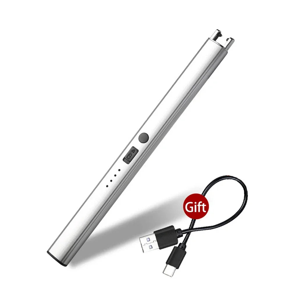 Electric Arc Ignition Windproof Pulse Flameless Plasma Ignition Candle Lighters USB Rechargeable Lighter Kitchen Outdoor BBQ