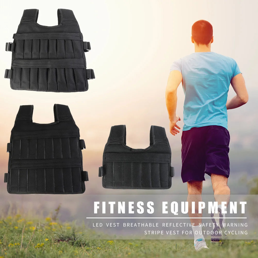 3/15/35Kg Weighted Jacket Adjustable Workout Weight Jacket Weighted Exercise Vest for Running Training Workout Jogging Walking