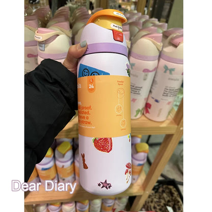 Cup Vacuum Flasks & Thermoses Water Bottle Drinkware Thermo Tumbler Stainless Steel Thermal Mug Original Cold Hot