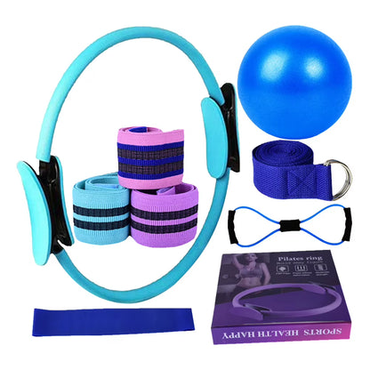 Pilates Essentials Kit with Booty Bands Ball Resistance Bands Pilates Ring Circle Set Pilates Equipment for Home Workout